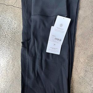 Athleta Salutation Stash Rib Flare XS Petite Black